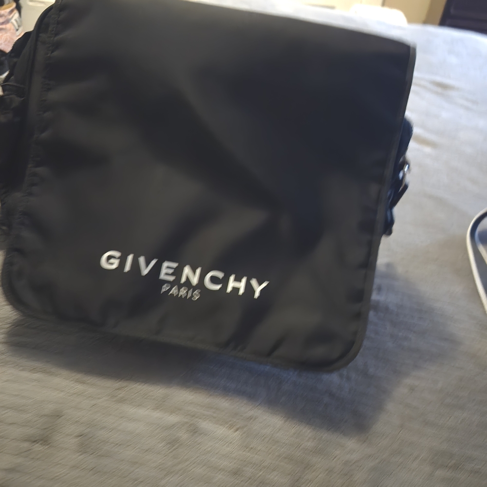 Givenchy Black Nylon Messenger Bag